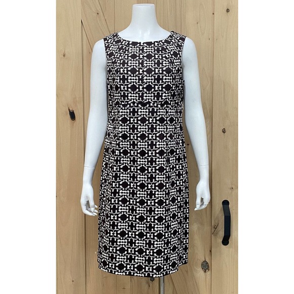 Danny & Nicole Sleeveless Brown White Pattern - Picture 14 of 15